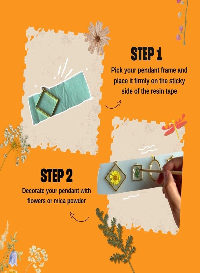 Kitsters DIY UV Resin Pendant Kit | Mothers Day Gift Ideas | 5-10 Aesthetic Jewellery - Necklace - Bracelet - Locket | Epoxy Resin with Moulds | Birthday Gifting | Gifts for Mothers - Image 4